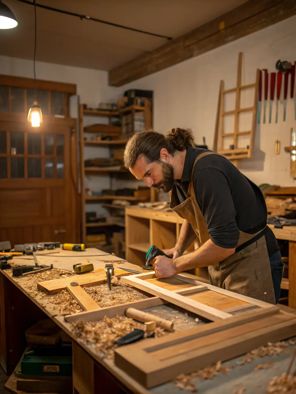 A scene from a community-produced documentary showcasing local artisans and their traditional crafts in the Normandy region.
